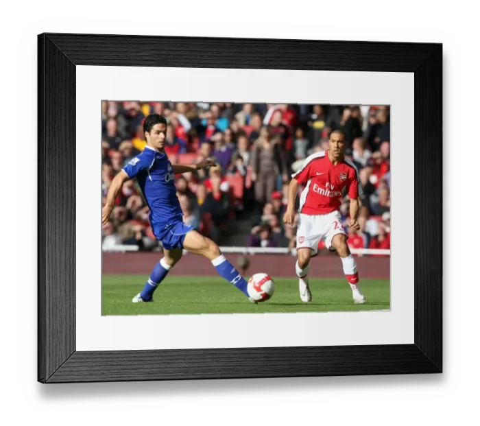 Framed Print : Gael Clichy (Arsenal) Mikel Arteta (Everton) Framed Print : Gael Clichy (Arsenal) Mikel Arteta (Everton)