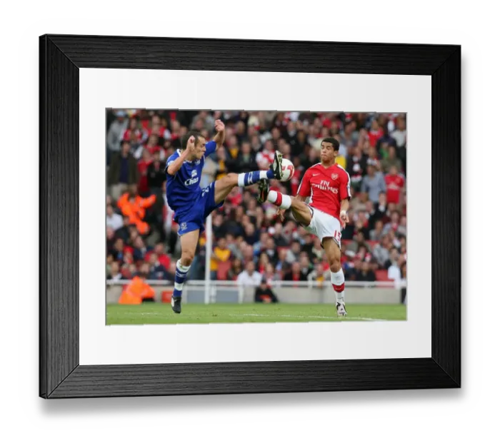 Framed Print : Denilson (Arsenal) Leon Osman (Everton) Framed Print : Denilson (Arsenal) Leon Osman (Everton)