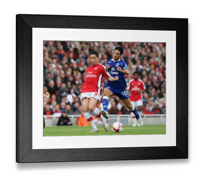 Framed Print : Samir Nasri (Arsenal) Mikel Arteta (Everon)