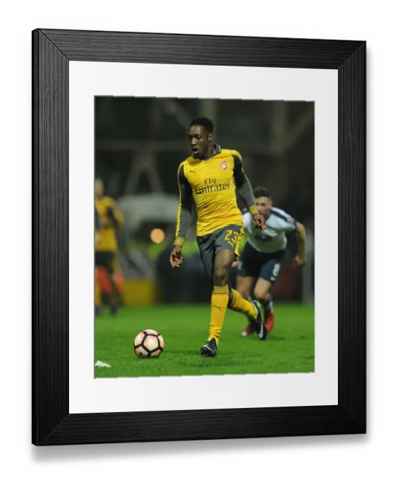 Framed Print : Danny Welbeck in Action: Arsenal vs Preston North End, FA Cup 2017