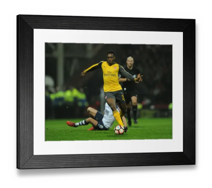 Framed Print : Arsenal's Danny Welbeck in FA Cup Action: Arsenal vs. Preston North End (2017)