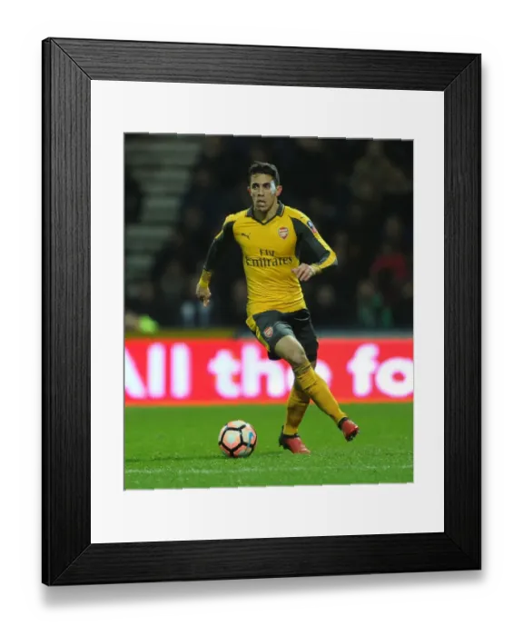 Framed Print : Arsenal's Gabriel Faces Off Against Preston North End in FA Cup Third Round Framed Print : Arsenal's Gabriel Faces Off Against Preston North End in FA Cup Third Round