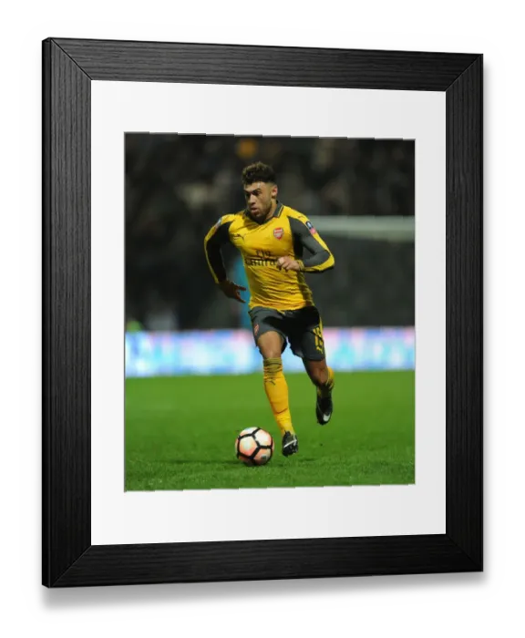 Framed Print : Arsenal's Oxlade-Chamberlain Shines in FA Cup Clash Against Preston North End Framed Print : Arsenal's Oxlade-Chamberlain Shines in FA Cup Clash Against Preston North End