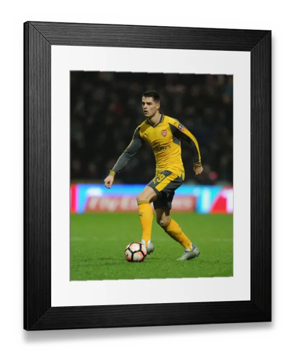 Framed Print : Granit Xhaka Leads Arsenal in FA Cup Clash against Preston North End Framed Print : Granit Xhaka Leads Arsenal in FA Cup Clash against Preston North End