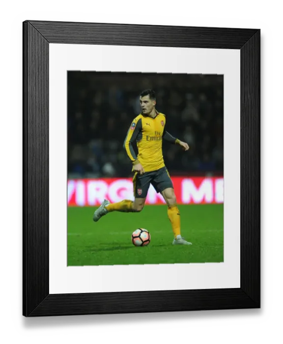Framed Print : Granit Xhaka in Action: Arsenal vs Preston North End - FA Cup Third Round Framed Print : Granit Xhaka in Action: Arsenal vs Preston North End - FA Cup Third Round