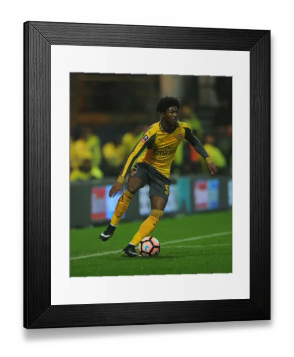 Framed Print : Arsenal's Ainsley Maitland-Niles in FA Cup Action Against Preston North End