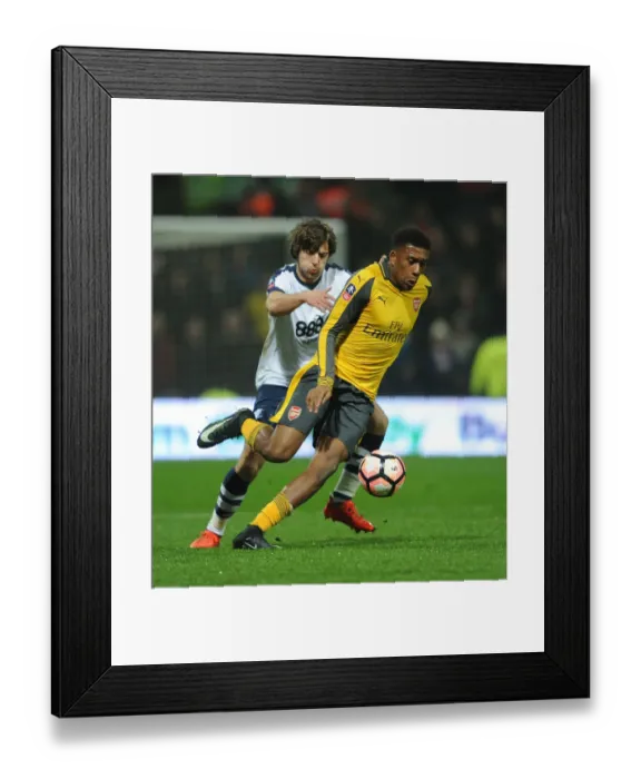 Framed Print : Arsenal vs Preston North End: FA Cup Clash - Iwobi vs Pearson Intense Battle Framed Print : Arsenal vs Preston North End: FA Cup Clash - Iwobi vs Pearson Intense Battle