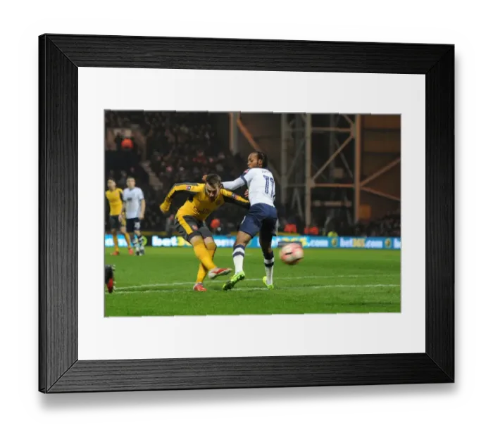 Framed Print : Arsenal's Aaron Ramsey Scores First Goal in FA Cup Win Against Preston North End