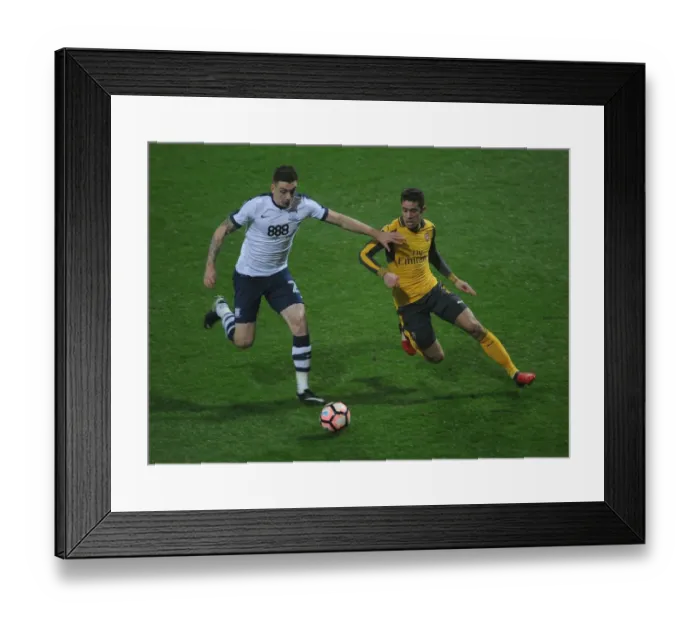 Framed Print : Gabriel vs Hugill: Clash in the FA Cup Third Round - Preston North End vs Arsenal Framed Print : Gabriel vs Hugill: Clash in the FA Cup Third Round - Preston North End vs Arsenal