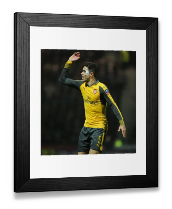 Framed Print : Gabriel of Arsenal vs. Preston North End: FA Cup Third Round Clash Framed Print : Gabriel of Arsenal vs. Preston North End: FA Cup Third Round Clash