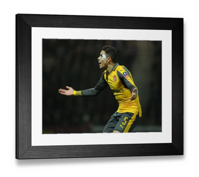 Framed Print : Gabriel in FA Cup Action: Arsenal vs. Preston North End Framed Print : Gabriel in FA Cup Action: Arsenal vs. Preston North End