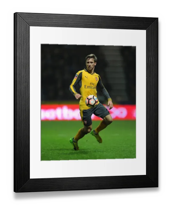 Framed Print : Nacho Monreal (Arsenal). Preston North End 1: 2 Arsenal. FA Cup 3rd Round. Deepdale Framed Print : Nacho Monreal (Arsenal). Preston North End 1: 2 Arsenal. FA Cup 3rd Round. Deepdale