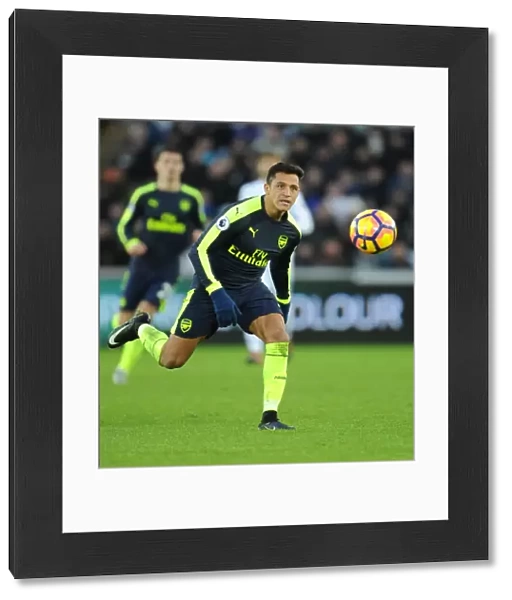 Alexis Sanchez: In Action for Arsenal Against Swansea City, Premier League 2016-17