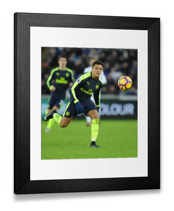 Framed Print : Alexis Sanchez: In Action for Arsenal Against Swansea City, Premier League 2016-17 Framed Print : Alexis Sanchez: In Action for Arsenal Against Swansea City, Premier League 2016-17