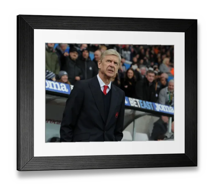 Framed Print : Arsene Wenger at Swansea City vs Arsenal, Premier League 2016-17 Framed Print : Arsene Wenger at Swansea City vs Arsenal, Premier League 2016-17