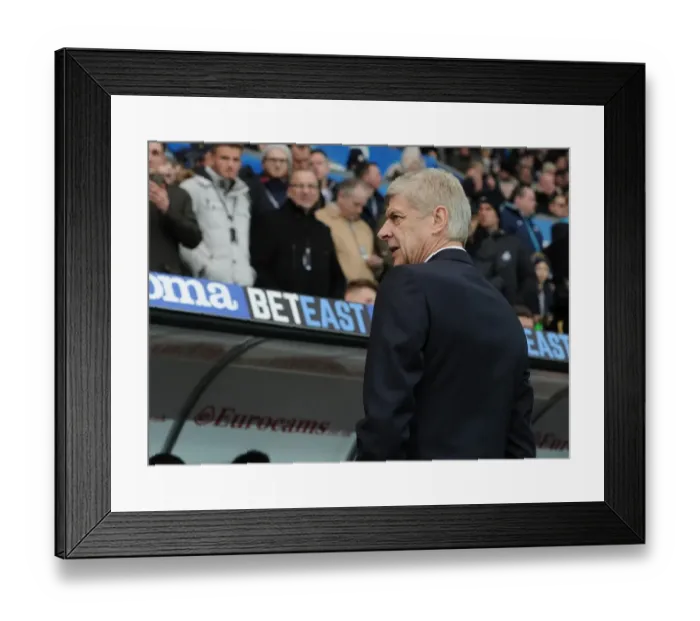 Framed Print : Arsene Wenger at Swansea City vs Arsenal (Premier League 2016-17)