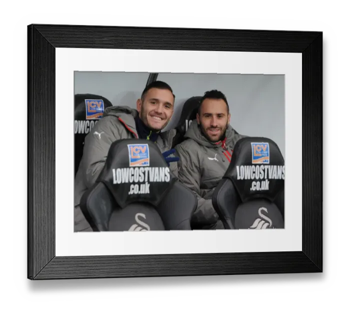 Framed Print : Arsenal Substitutes Lucas Perez and David Ospina Before Swansea City Match, 2016-17 Framed Print : Arsenal Substitutes Lucas Perez and David Ospina Before Swansea City Match, 2016-17