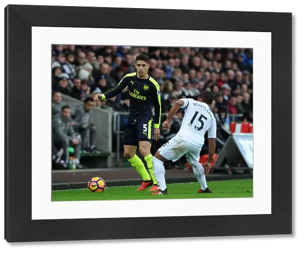 Gabriel vs Routledge: Intense Battle in Swansea City vs Arsenal Premier League Clash