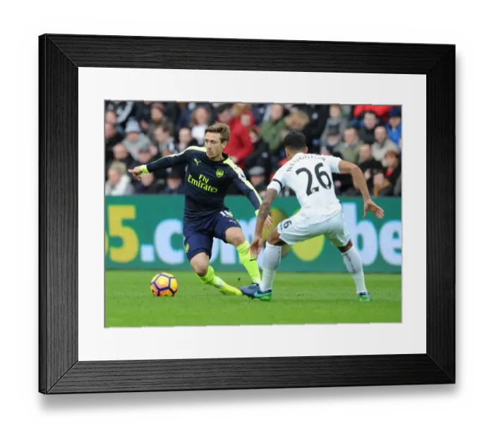 Framed Print : Monreal vs. Naughton: A Premier League Showdown at Swansea City (2016-17) Framed Print : Monreal vs. Naughton: A Premier League Showdown at Swansea City (2016-17)