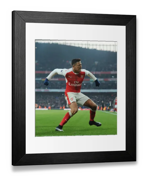 Framed Print : Alexis Sanchez's Brace: Arsenal's Victory Over Burnley in Premier League 2016-17 Framed Print : Alexis Sanchez's Brace: Arsenal's Victory Over Burnley in Premier League 2016-17