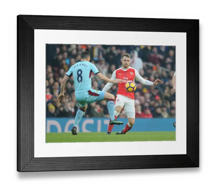 Framed Print : Arsenal's Ramsey Battles Marney in Intense Arsenal v Burnley Clash, Premier League 2016-17 Framed Print : Arsenal's Ramsey Battles Marney in Intense Arsenal v Burnley Clash, Premier League 2016-17