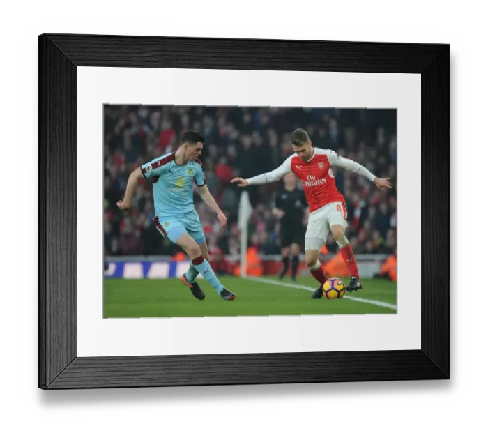 Framed Print : Arsenal's Ramsey Battles Keane in Intense Arsenal v Burnley Clash, Premier League 2016-17 Framed Print : Arsenal's Ramsey Battles Keane in Intense Arsenal v Burnley Clash, Premier League 2016-17