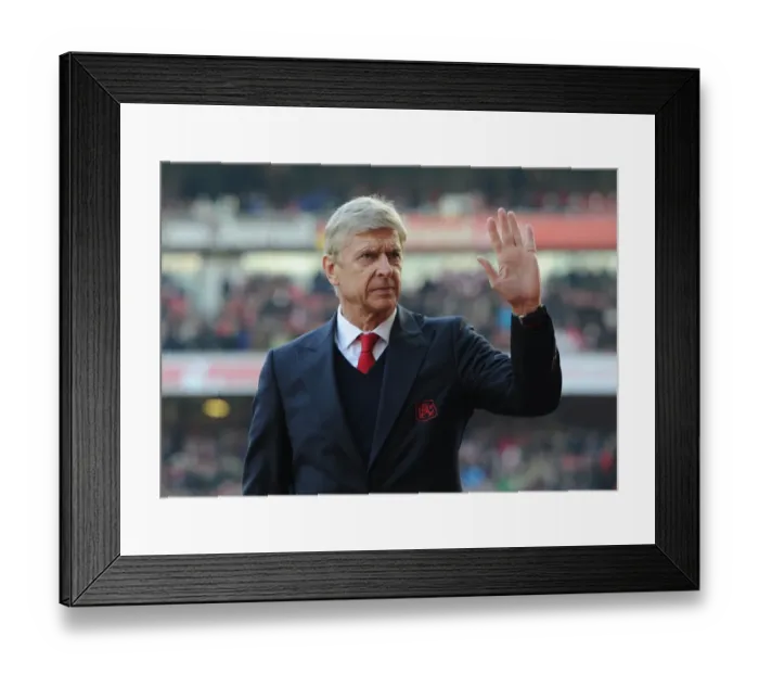Framed Print : Arsene Wenger: Arsenal Manager Before Arsenal vs. Burnley, Premier League 2016-17