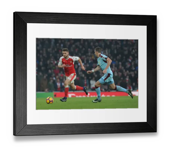Framed Print : Arsenal vs Burnley: Mustafi Clashes with Ward in Intense Premier League Showdown Framed Print : Arsenal vs Burnley: Mustafi Clashes with Ward in Intense Premier League Showdown