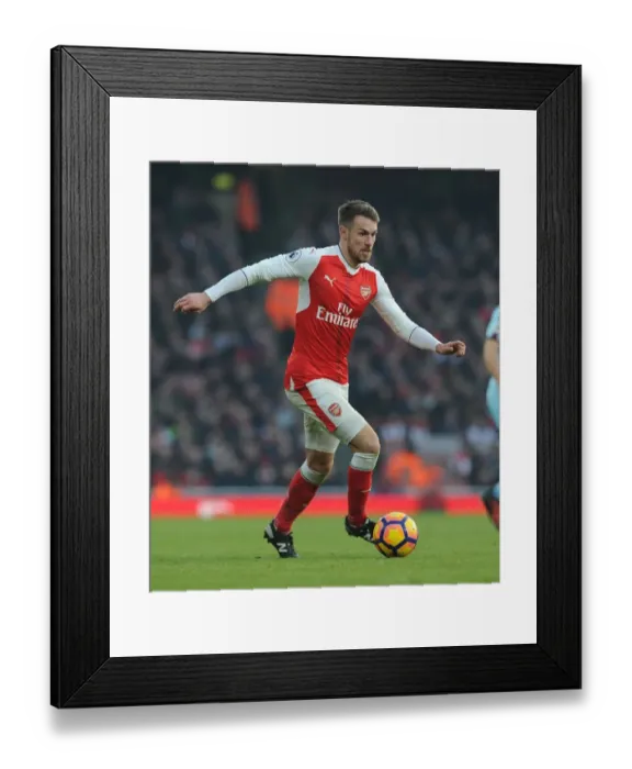 Framed Print : Arsenal's Aaron Ramsey in Action during the Arsenal vs. Burnley Premier League Match, 2016-17 Framed Print : Arsenal's Aaron Ramsey in Action during the Arsenal vs. Burnley Premier League Match, 2016-17