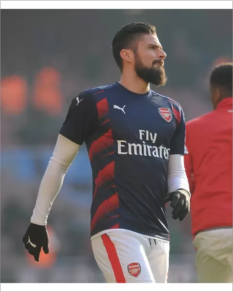 Olivier Giroud (Arsenal) before the match