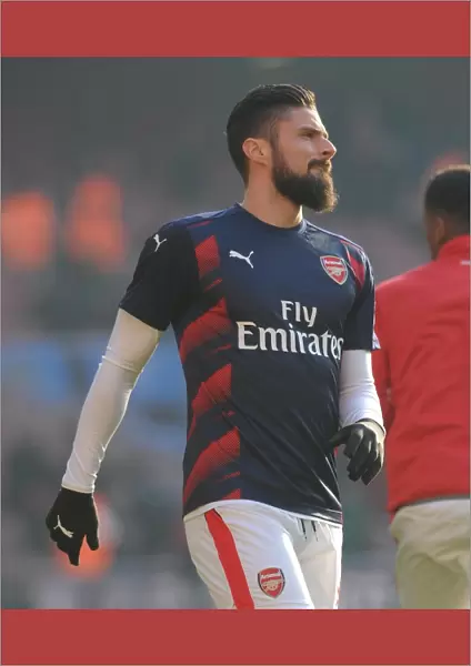 Olivier Giroud (Arsenal) before the match