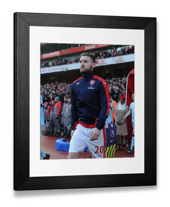 Framed Print : Shkodran Mustafi (Arsenal) before the match. Arsenal 2: 1 Burnley. Premier League Framed Print : Shkodran Mustafi (Arsenal) before the match. Arsenal 2: 1 Burnley. Premier League