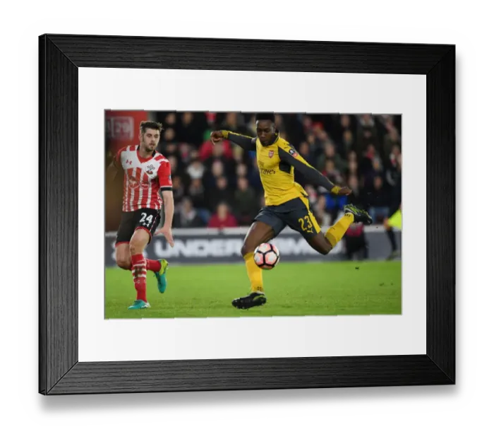Framed Print : Arsenal's Danny Welbeck Scores Second Goal Against Southampton in FA Cup Fourth Round Framed Print : Arsenal's Danny Welbeck Scores Second Goal Against Southampton in FA Cup Fourth Round