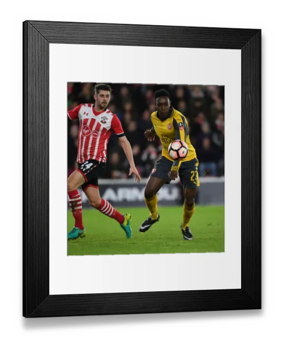 Framed Print : Arsenal's Danny Welbeck Scores Second Goal in FA Cup Fourth Round Clash Against Southampton