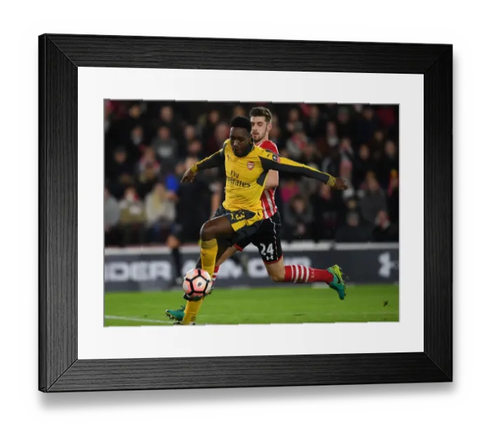 Framed Print : Danny Welbeck Scores Double: Arsenal Advances in FA Cup Against Southampton Framed Print : Danny Welbeck Scores Double: Arsenal Advances in FA Cup Against Southampton