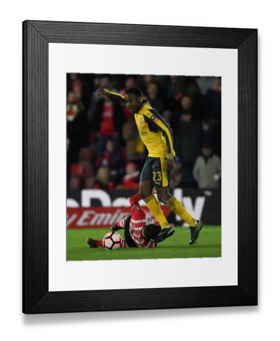 Framed Print : Clash at St. Mary's: Southampton vs. Arsenal - FA Cup Fourth Round Showdown Framed Print : Clash at St. Mary's: Southampton vs. Arsenal - FA Cup Fourth Round Showdown