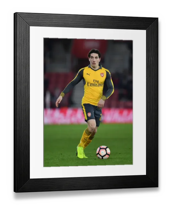 Framed Print : Arsenal's Hector Bellerin in FA Cup Action against Southampton Framed Print : Arsenal's Hector Bellerin in FA Cup Action against Southampton