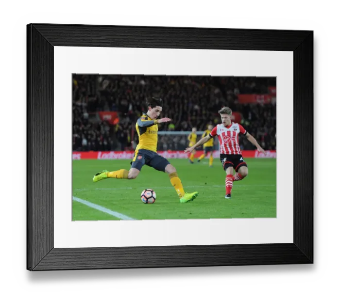 Framed Print : Hector Bellerin vs Lloyd Isgrove: A Battle at the FA Cup Fourth Round Between Southampton and Arsenal Framed Print : Hector Bellerin vs Lloyd Isgrove: A Battle at the FA Cup Fourth Round Between Southampton and Arsenal