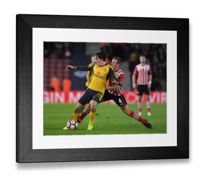 Framed Print : Clash of Champions: Hector Bellerin vs Jordy Clasie - Southampton v Arsenal, FA Cup 2017 Framed Print : Clash of Champions: Hector Bellerin vs Jordy Clasie - Southampton v Arsenal, FA Cup 2017
