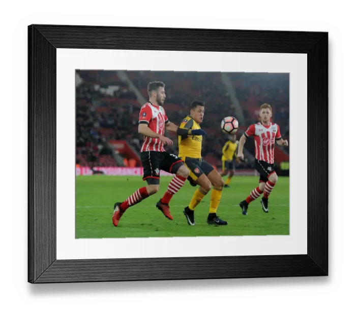 Framed Print : Clash at St. Mary's: Sanchez vs McQueen in FA Cup Showdown (Southampton v Arsenal, 2016-17) Framed Print : Clash at St. Mary's: Sanchez vs McQueen in FA Cup Showdown (Southampton v Arsenal, 2016-17)