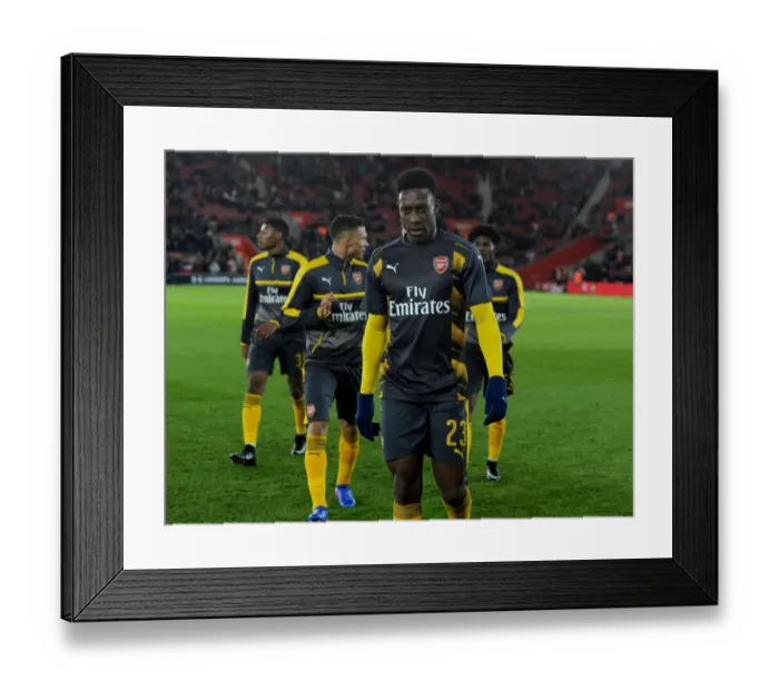 Framed Print : Danny Welbeck: Arsenal's Ready Warrior for FA Cup Clash vs. Southampton