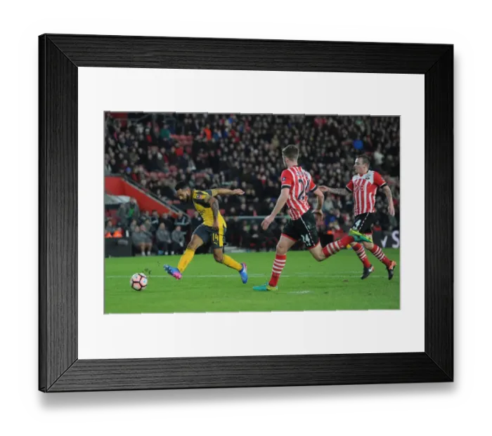 Framed Print : Theo Walcott's Hat-Trick: Arsenal Crushes Southampton in FA Cup Fourth Round Framed Print : Theo Walcott's Hat-Trick: Arsenal Crushes Southampton in FA Cup Fourth Round