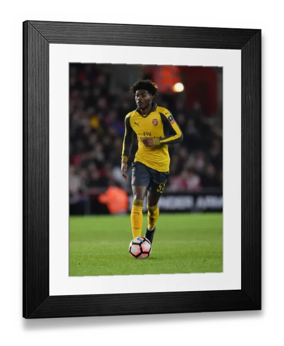 Framed Print : Arsenal's Ainsley Maitland-Niles in FA Cup Action against Southampton