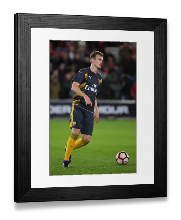 Framed Print : Arsenal's Rob Holding Braces for FA Cup Clash Against Southampton Framed Print : Arsenal's Rob Holding Braces for FA Cup Clash Against Southampton