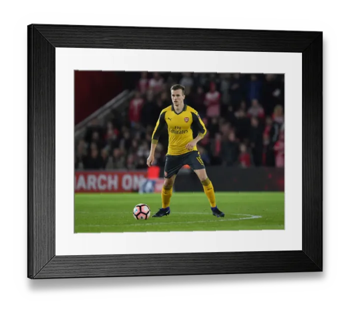 Framed Print : Arsenal's Rob Holding in Action at Southampton FA Cup Match, 2017
