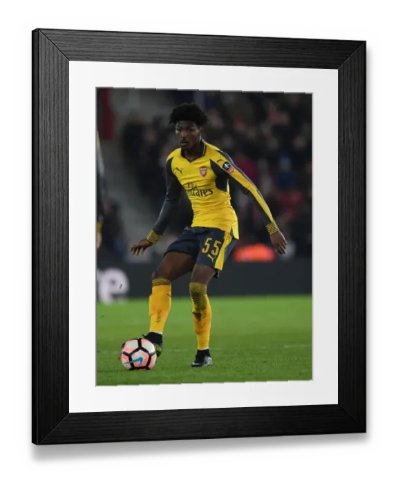Framed Print : Arsenal's Maitland-Niles in FA Cup Action: Southampton vs Arsenal (2016-17)