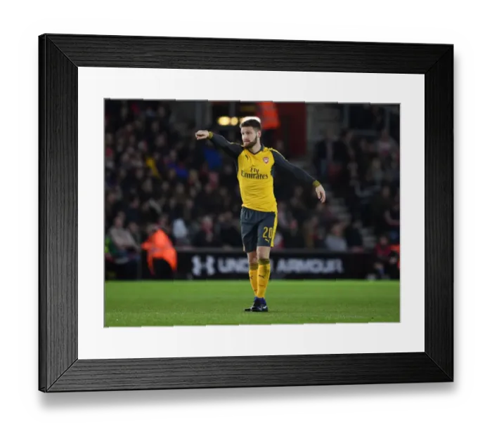 Framed Print : Mustafi Faces Southampton in FA Cup Showdown Framed Print : Mustafi Faces Southampton in FA Cup Showdown