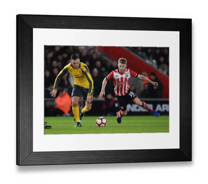 Framed Print : Arsenal vs. Southampton: FA Cup Battle at St. Mary's Stadium, 2017 Framed Print : Arsenal vs. Southampton: FA Cup Battle at St. Mary's Stadium, 2017