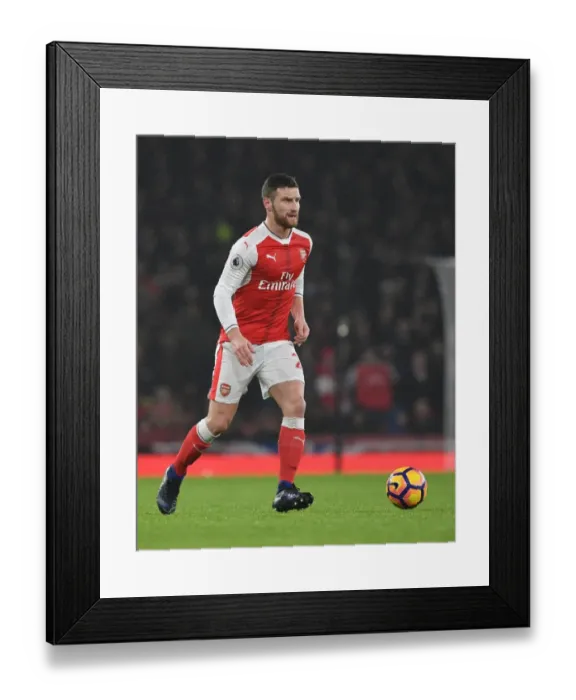 Framed Print : Arsenal's Mustafi in Action Against Watford - Premier League 2016-17 Framed Print : Arsenal's Mustafi in Action Against Watford - Premier League 2016-17