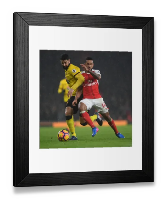 Framed Print : Walcott vs. Britos: A Battle at Emirates Stadium - Arsenal vs. Watford, Premier League Clash (2016-17) Framed Print : Walcott vs. Britos: A Battle at Emirates Stadium - Arsenal vs. Watford, Premier League Clash (2016-17)